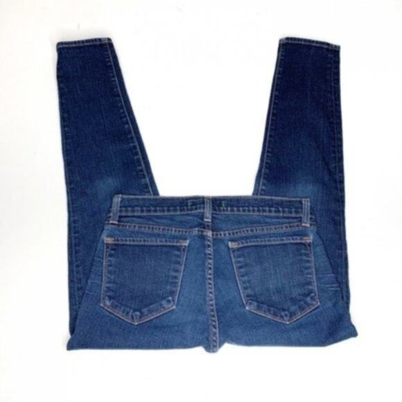 J BRAND Seven-Eighths Cropped Mid-Rise Skinny Jeans Ink Wash Y2K Era sz 28 x 27 - Picture 4 of 7